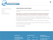 Tablet Screenshot of neuropraxis-leonberg.de